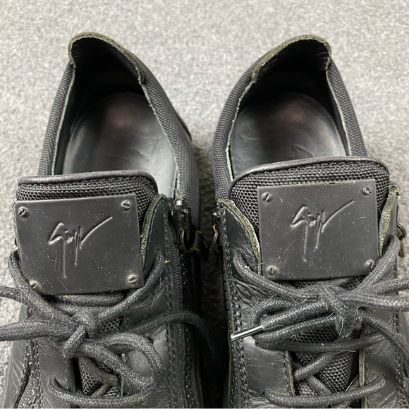 Giuseppe Zanotti Frankie Sneakers Casual Zipper Shoes Genuine Leather Size 41 - Picture 5 of 13